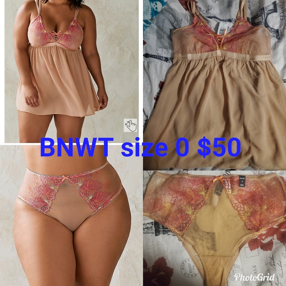 Torrid size 0 lingerie set